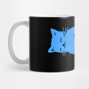 Blue Cat Sleeping Mug